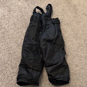 Black Snow Bib Overalls
